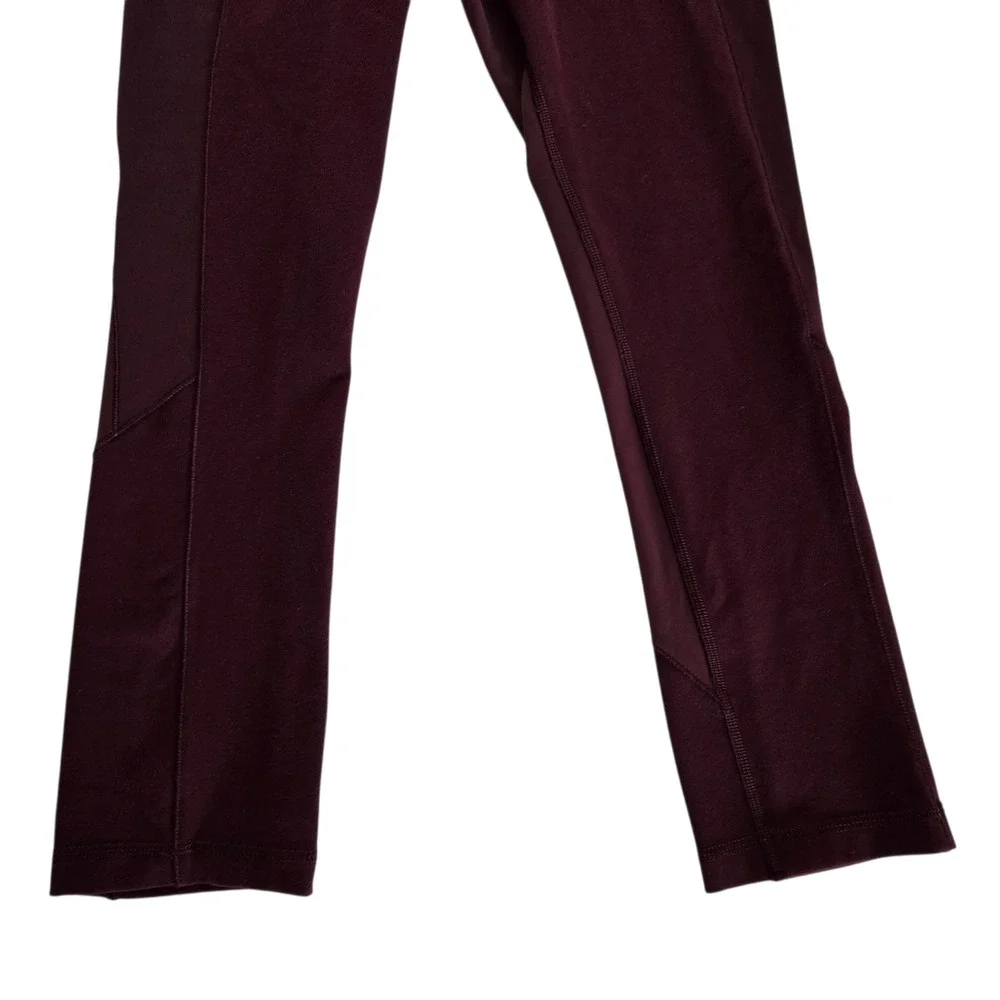 Lululemon Athletica Burgundy Magenta Cropped‎ Yoga Leggings Size 2 WL6